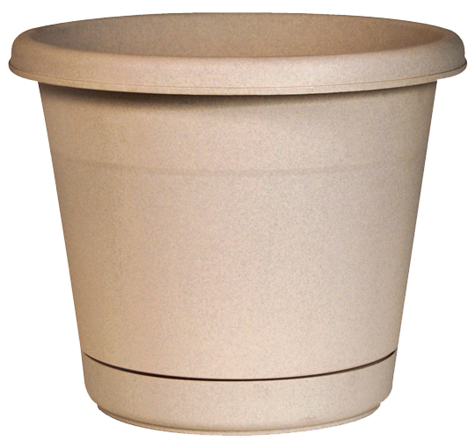 Southern Patio, Dynamic Design RR1012OT 10" Tan Oxford Rolled Rim Planter (Pack of 12)