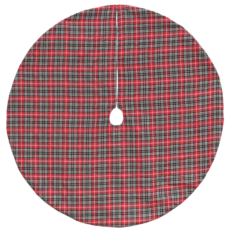 ACE TRADING - DYNO 7, Dyno Christmas Tree Skirt Plaid Polyester 1 pk (Pack of 4)