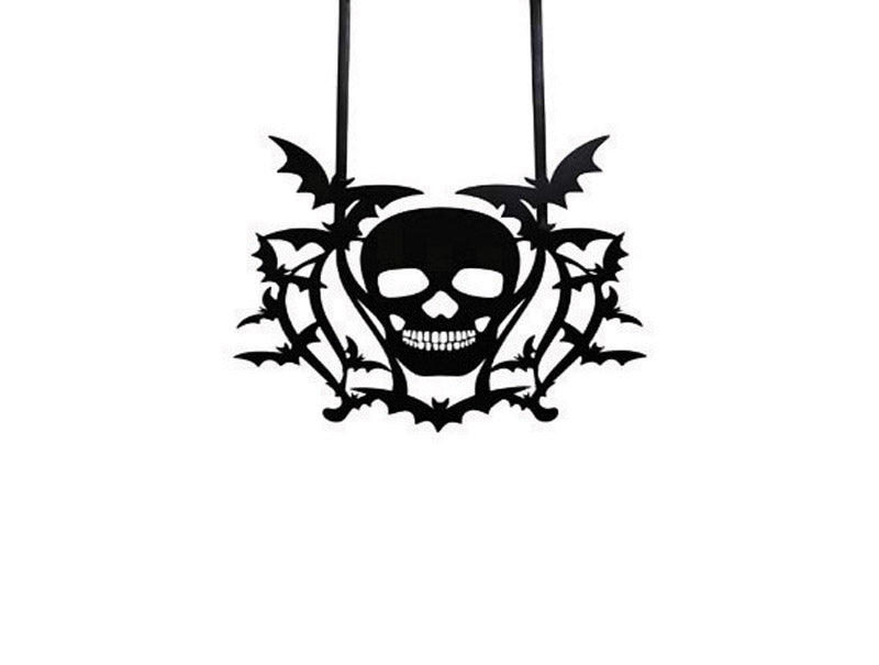 ACE TRADING - BRC HARVEST & HALLOWE, Dyno Door Decor Skull Halloween Decoration 26 in. H x 17.50 in. W 1 pk (Pack of 4)