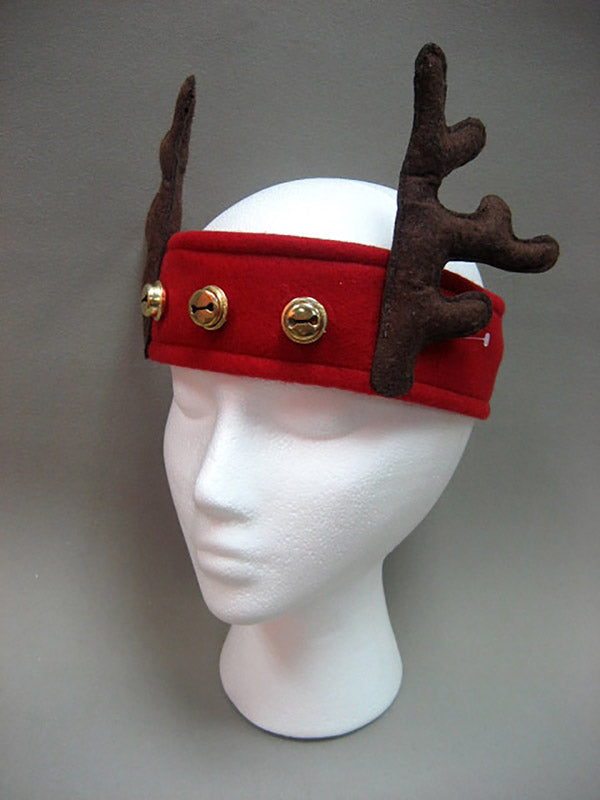 ACE TRADING-DYNO 10, Dyno  Reindeer Ears  Headband  Red  Polyester  1 pk