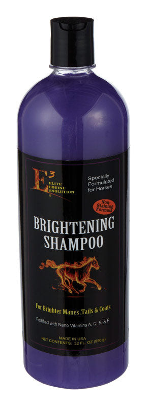 MWI VETERINARY SUPPLY, E3  Liquid  Brightening Shampoo  For Horse 32 oz.