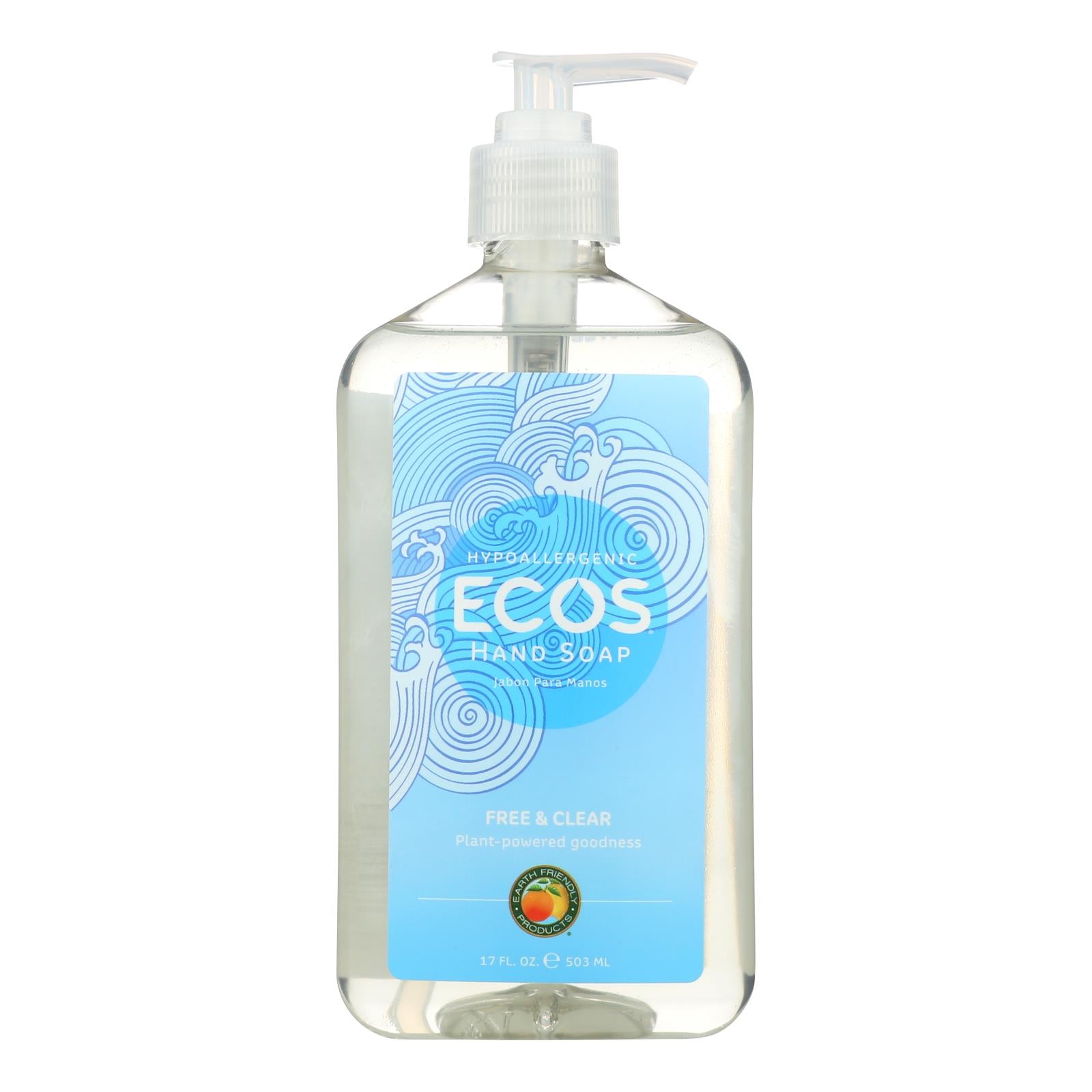 Ecos, ECOS Hand Soap - Free And Clear - Case of 6 - 17 fl oz. (Pack of 6)