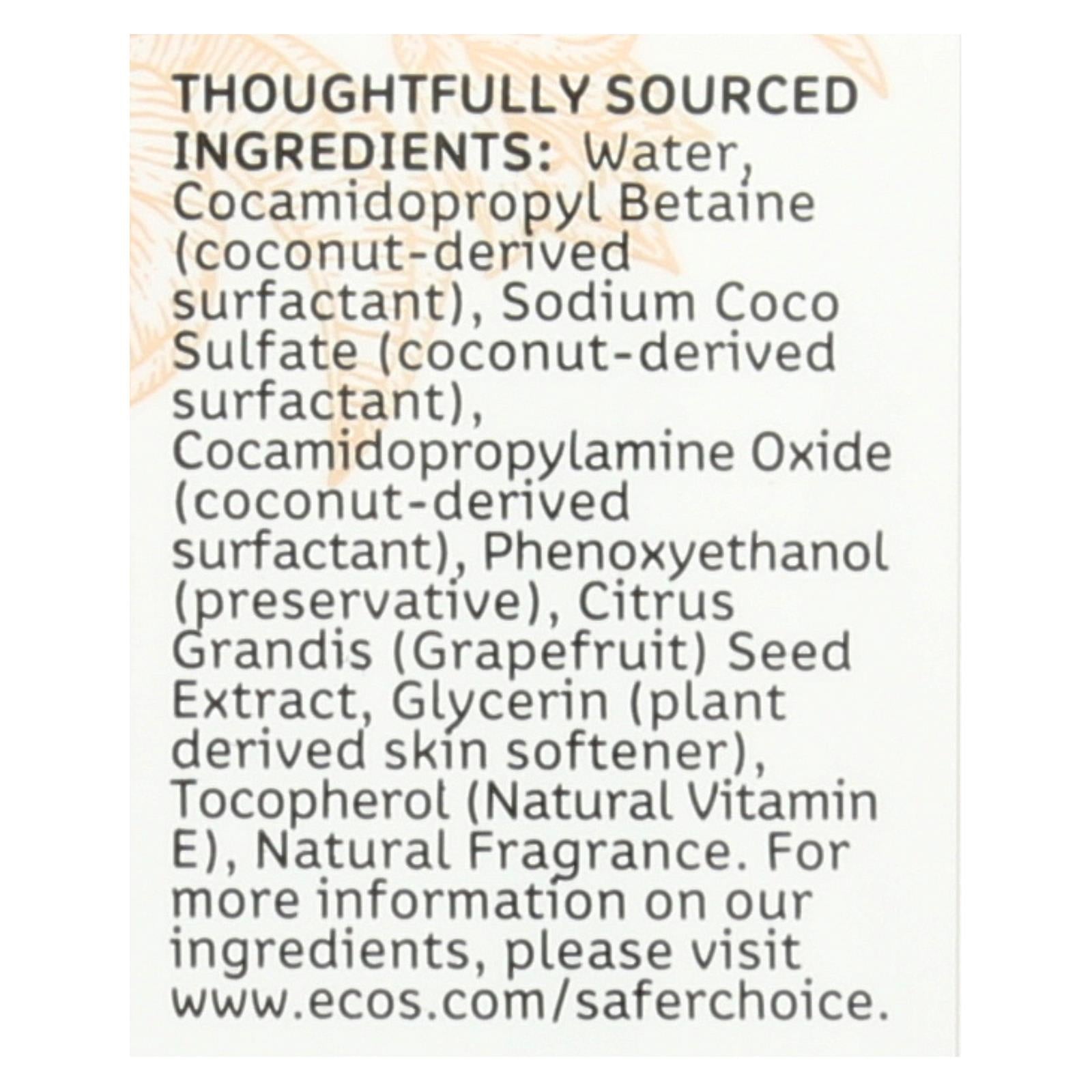 Ecos, ECOS Hand Soap - Orange Blossom - Case of 6 - 8 fl oz. (Pack of 6)