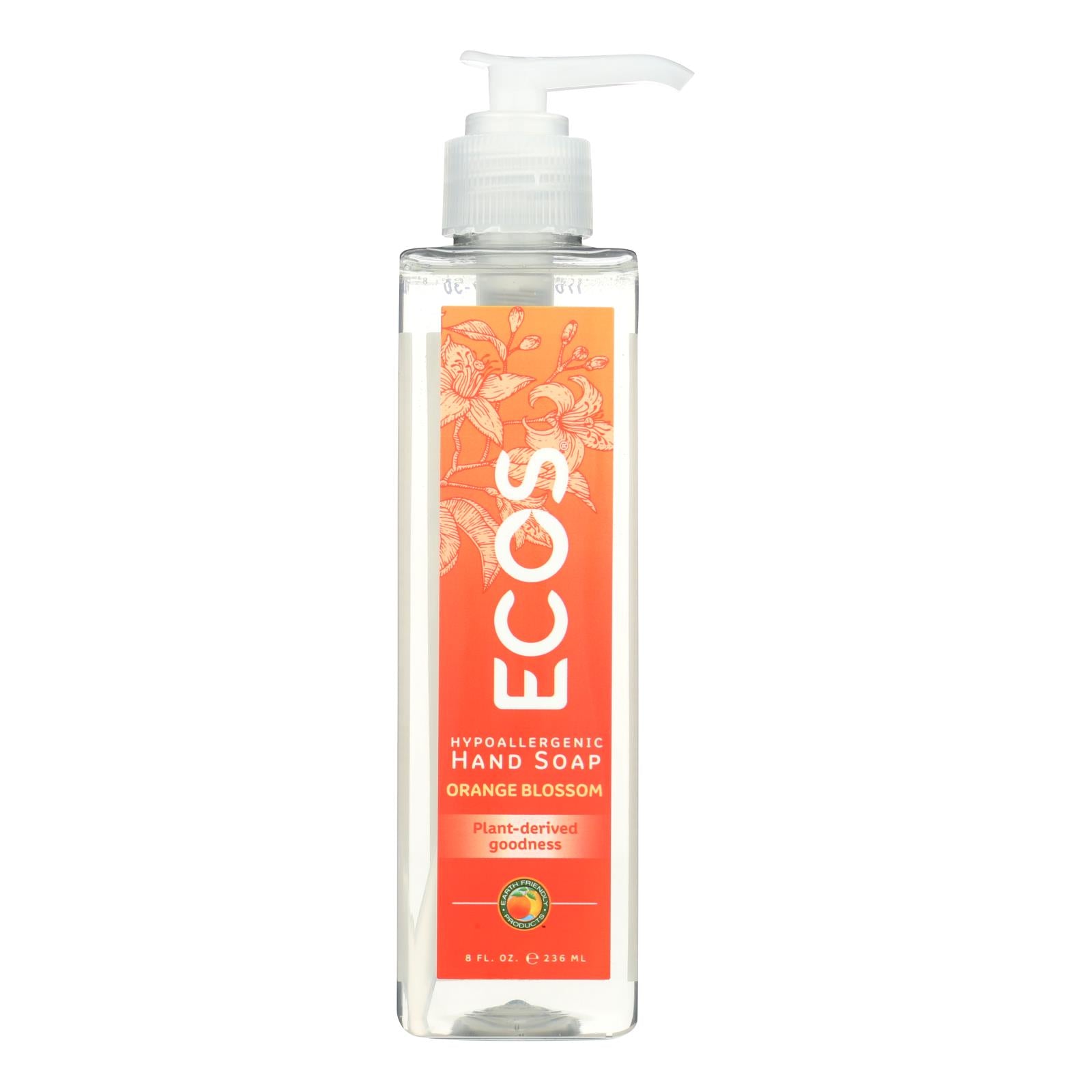 Ecos, ECOS Hand Soap - Orange Blossom - Case of 6 - 8 fl oz. (Pack of 6)