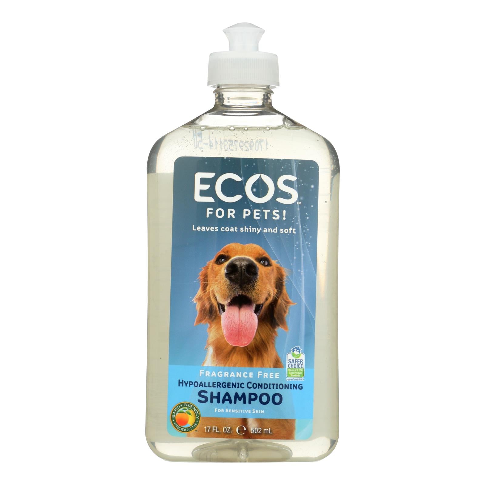 Ecos, ECOS - Hypoallergenic Conditioning Pet Shampoo - Fragrance Free - 17 fl oz.