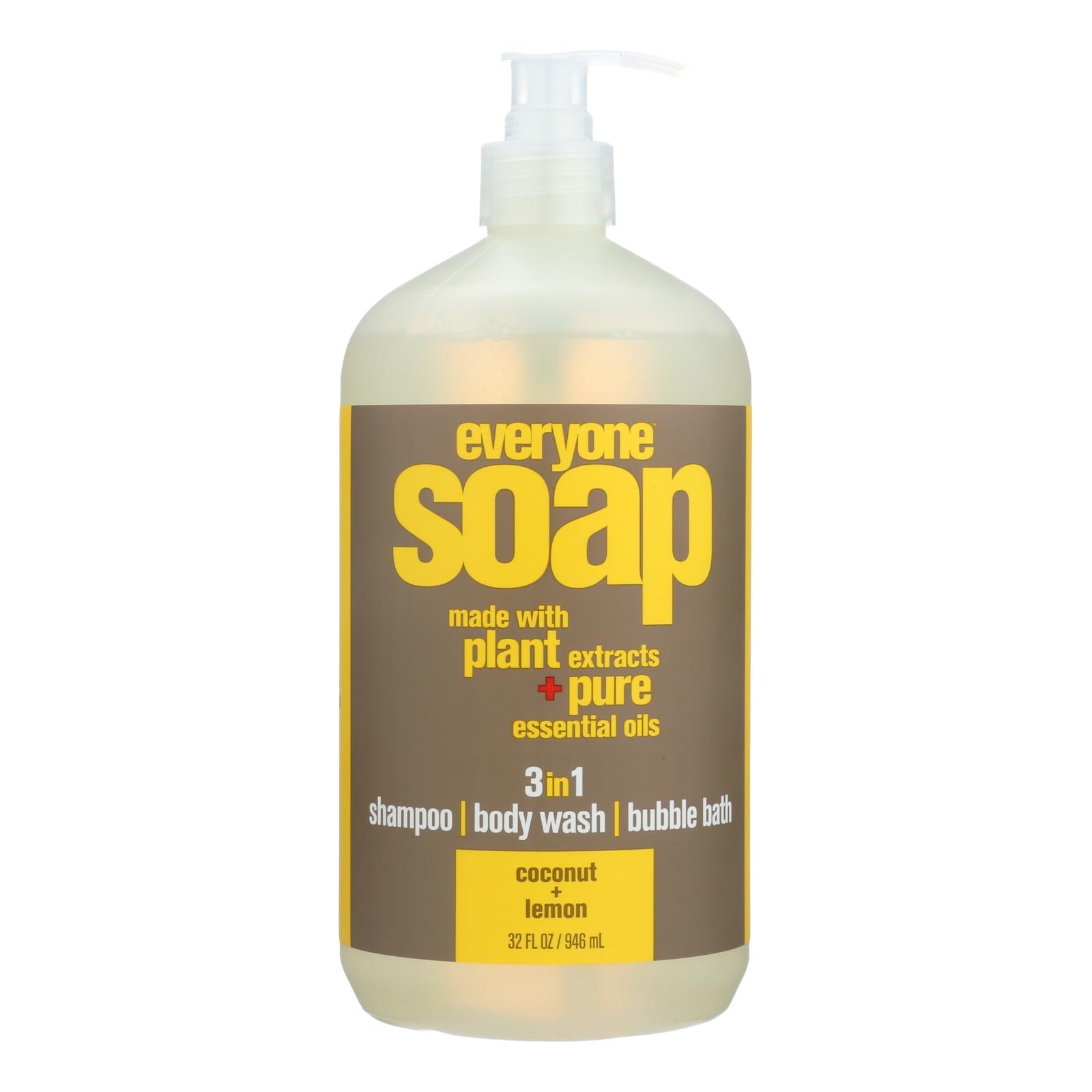 Eo Products, EO Products - EveryOne Liquid Soap Coconut and Lemon - 32 fl oz