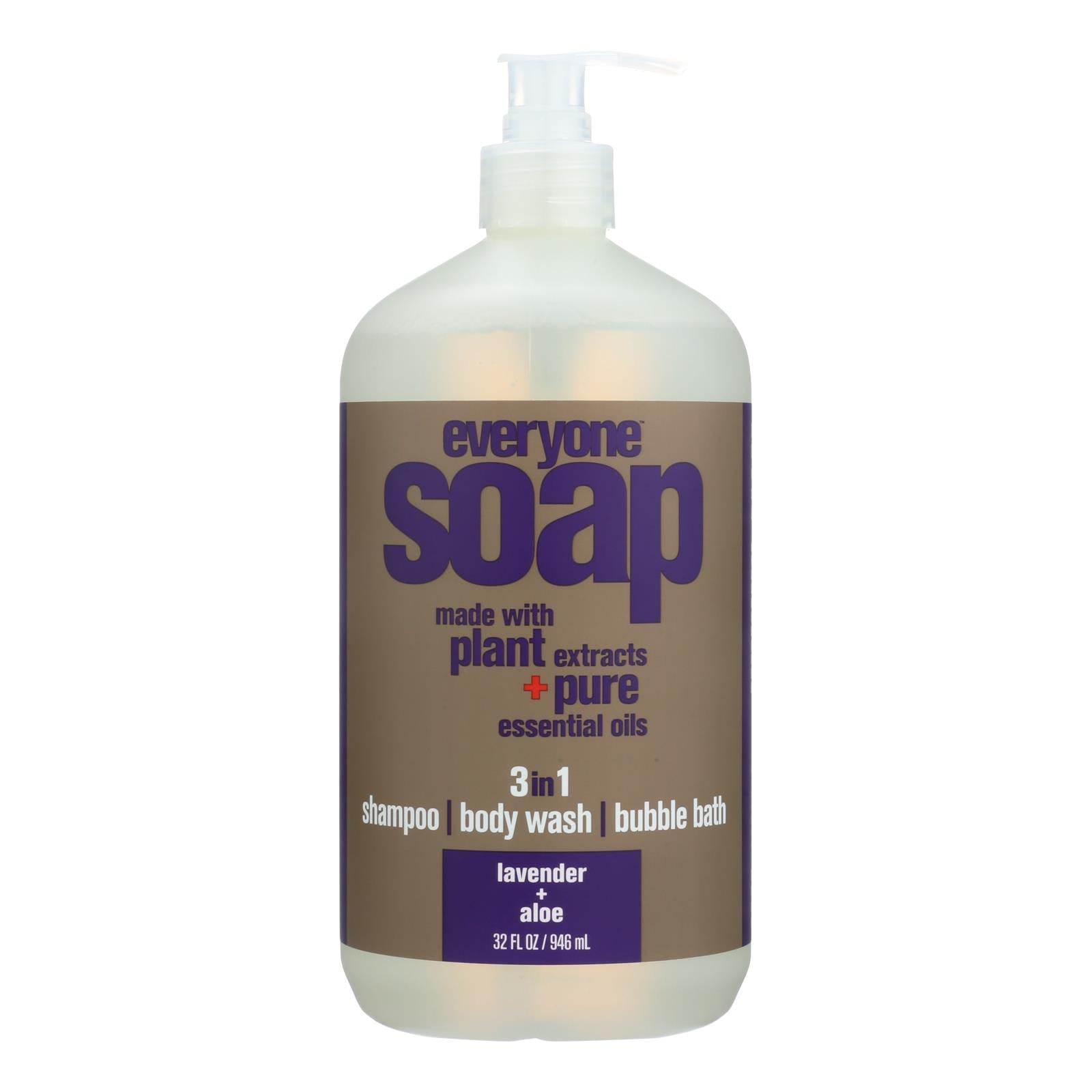 Eo Products, EO Products - EveryOne Liquid Soap Lavender and Aloe - 32 fl oz