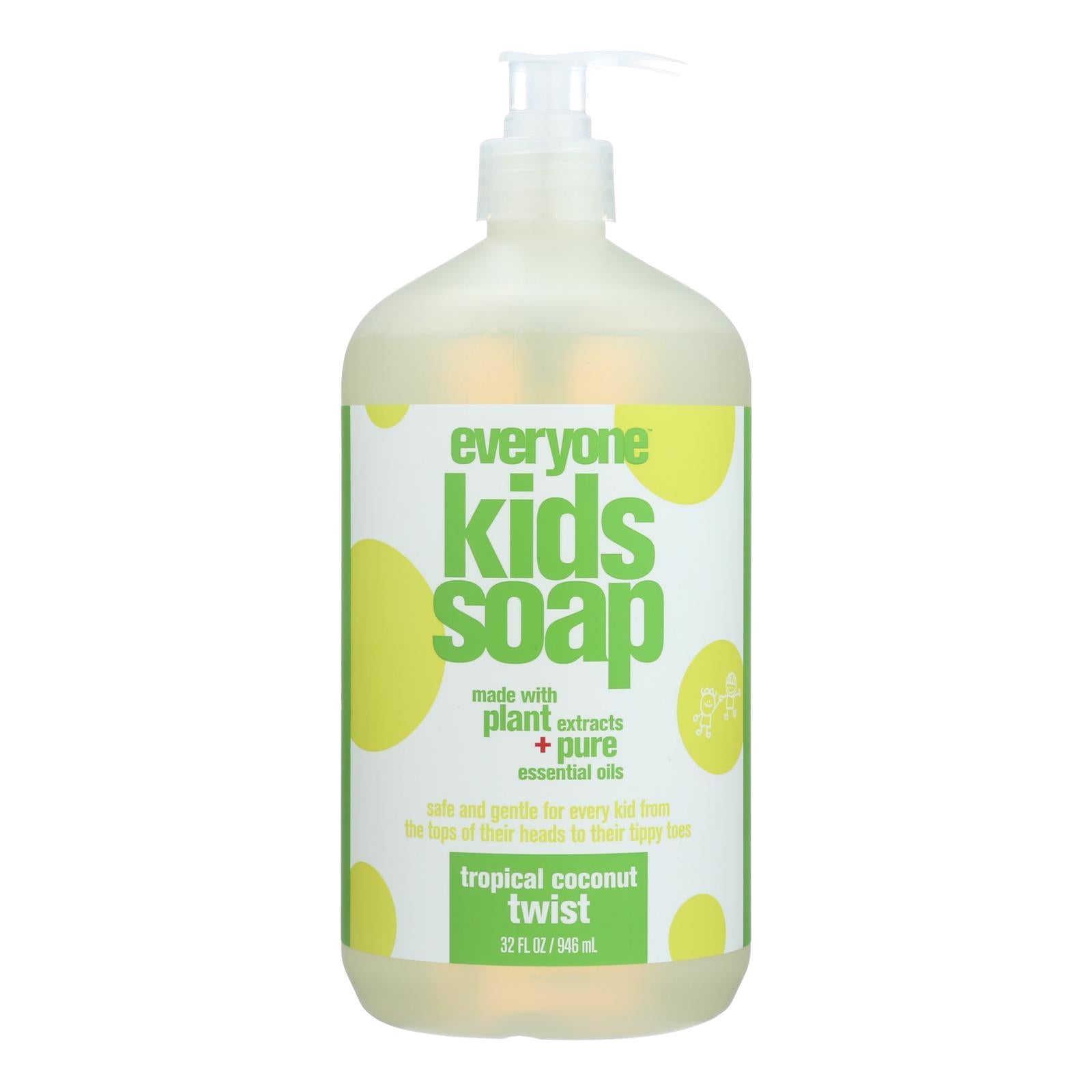 Eo Products, EO Products - Everyone Soap for Kids - Tropical Coconut Twist - 32 oz