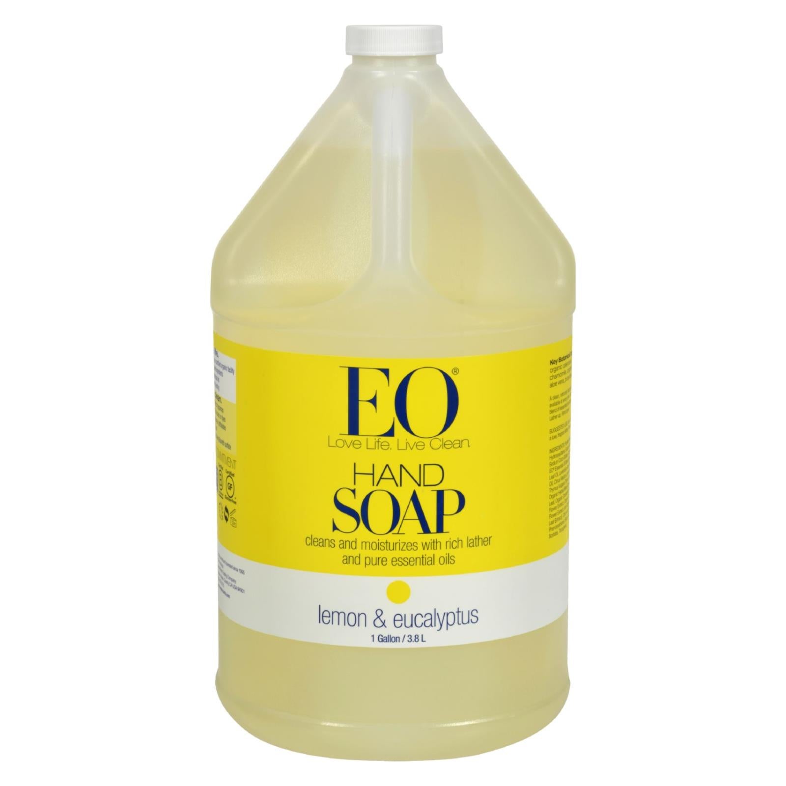 Eo Products, EO Products - Liquid Hand Soap Lemon and Eucalyptus - 1 Gallon