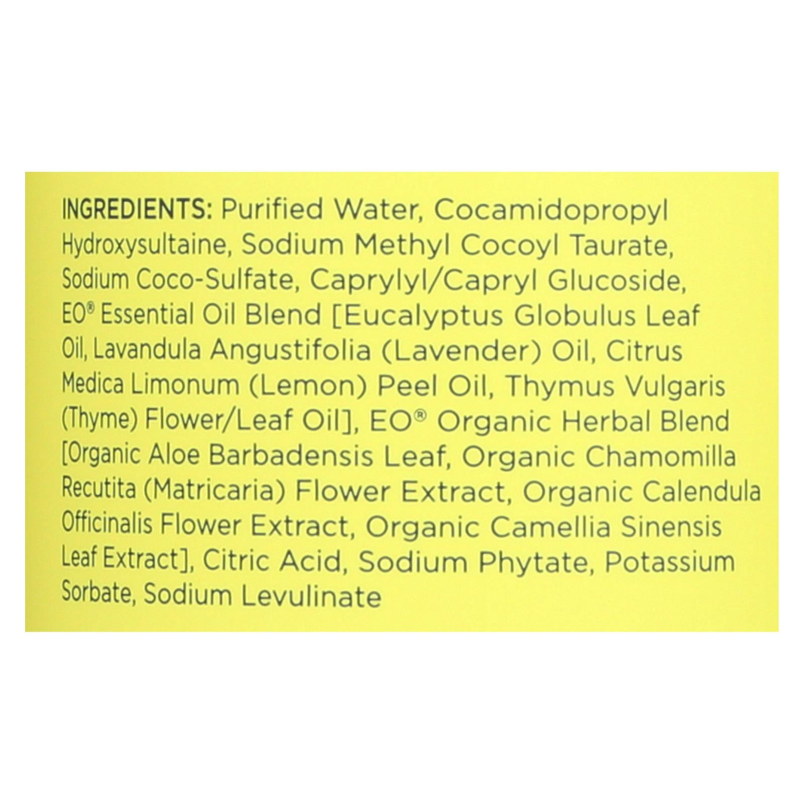 Eo Products, EO Products - Liquid Hand Soap Lemon and Eucalyptus - 12 fl oz