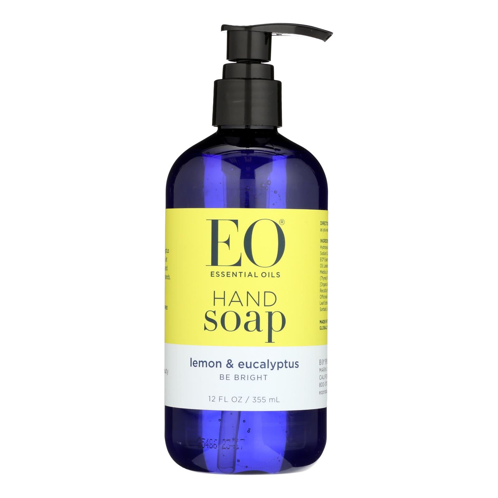 Eo Products, EO Products - Liquid Hand Soap Lemon and Eucalyptus - 12 fl oz