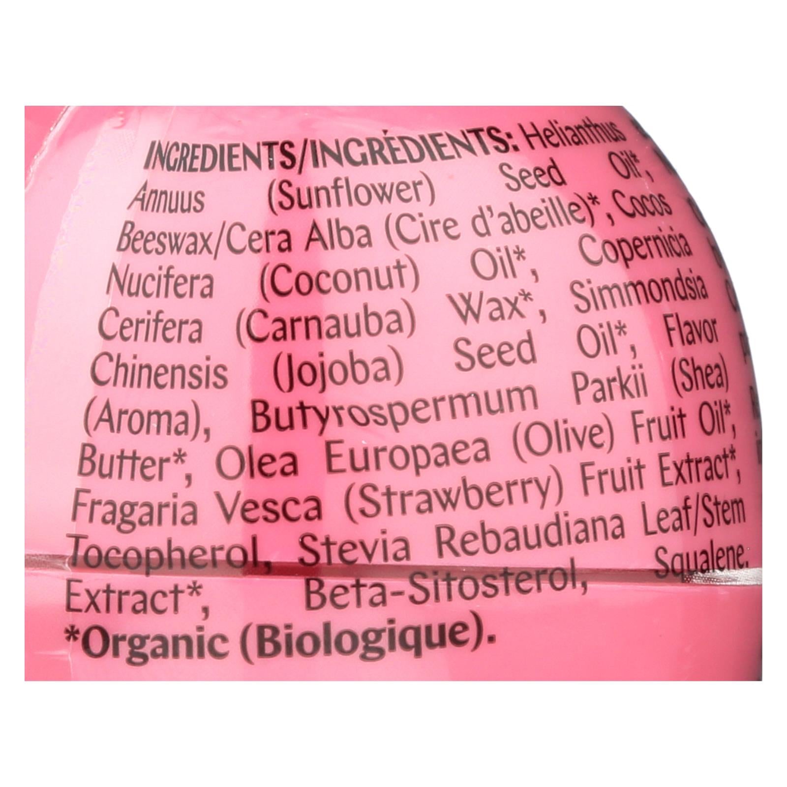 Eos Products, EOS Products - Lip Balm - Organic - Smooth Sphere - Strawberry Sorbet - .25 oz - case of 8 (Pack of 8)