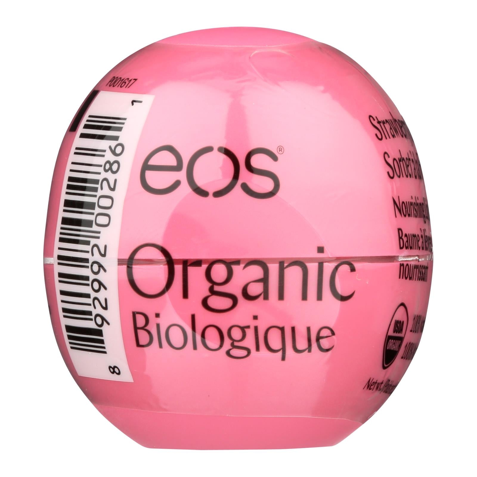 Eos Products, EOS Products - Lip Balm - Organic - Smooth Sphere - Strawberry Sorbet - .25 oz - case of 8 (Pack of 8)