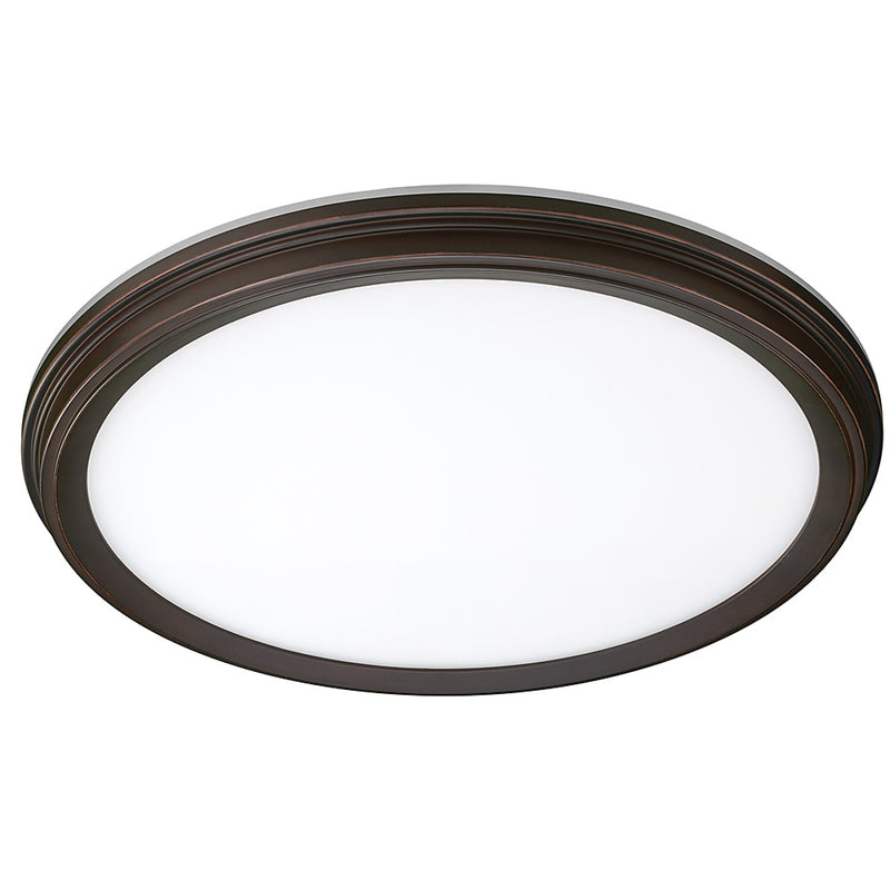 ETI SOLID STATE LIGHTING INC, ETI 1.7 in. H X 11 in. W X 11 in. L Oil Rubbed Bronze LED Ceiling Light Fixture with Nightlight