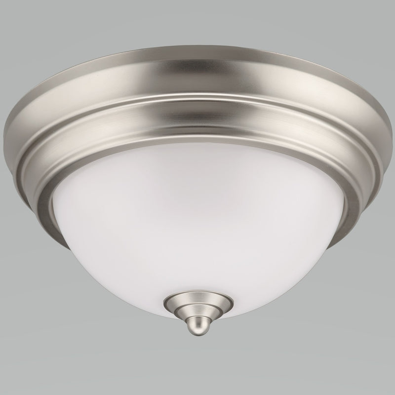 ETI SOLID STATE LIGHTING INC, ETI Color Preference 4.8 in. H x 9 in. W x 9 in. L Brushed Nickel LED Ceiling Spin Light