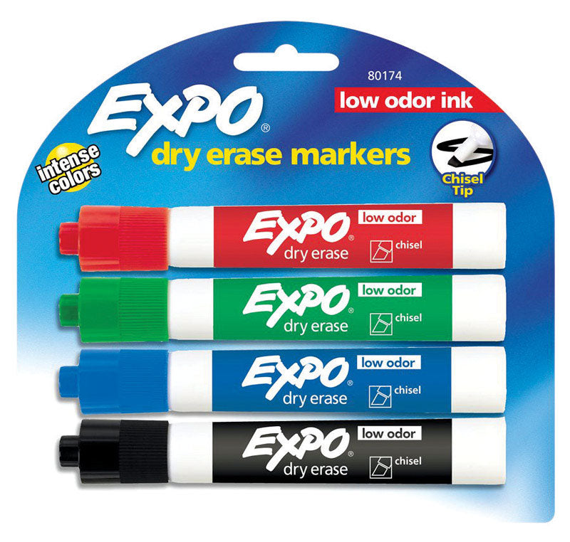 Expo, EXPO Assorted Dry Erase Marker 4 pk