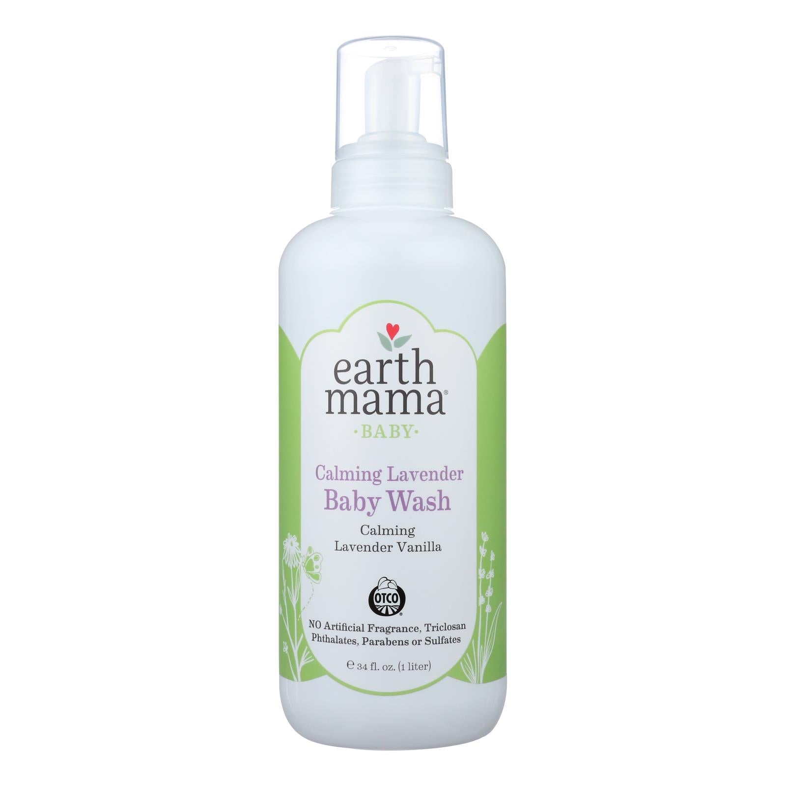 Earth Mama, Earth Mama - Baby Wash - Calming Lavender - 34 fl oz.