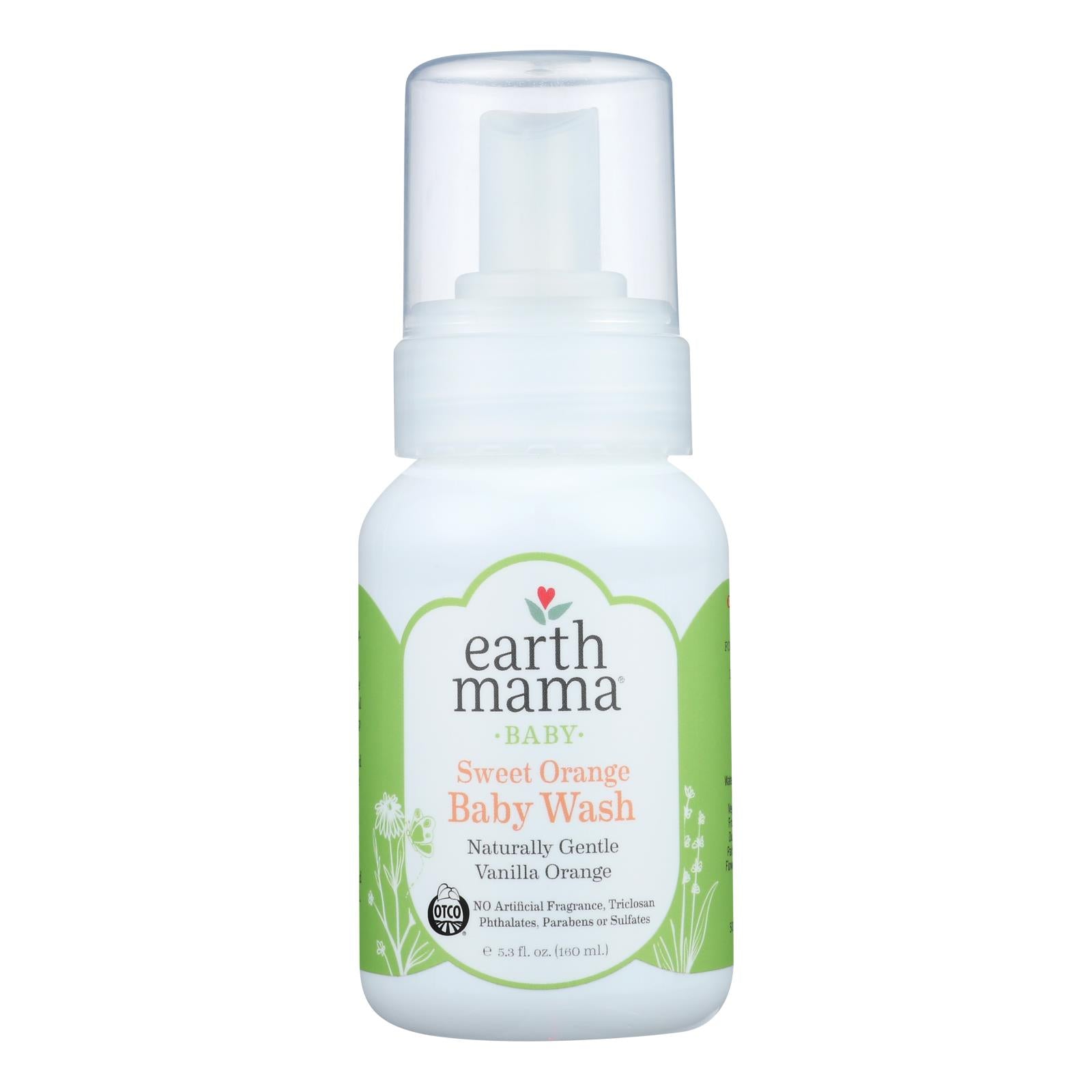 Earth Mama, Earth Mama - Baby Wash - Vanilla Orange - 5.3 fl oz.