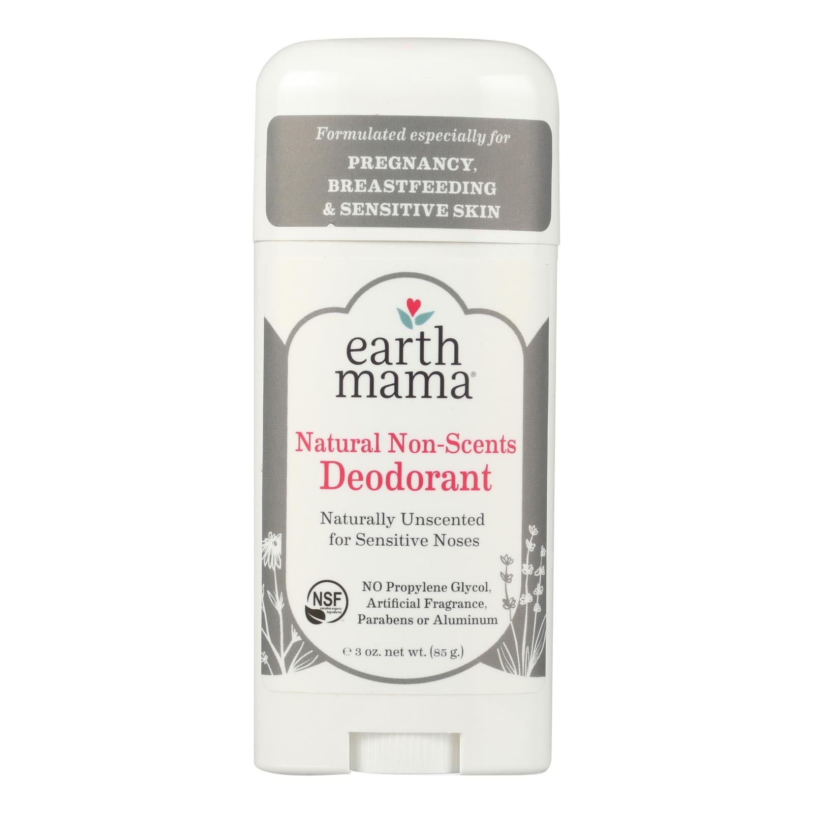 Earth Mama, Earth Mama - Deodorant - Non-Scented - 3 oz.