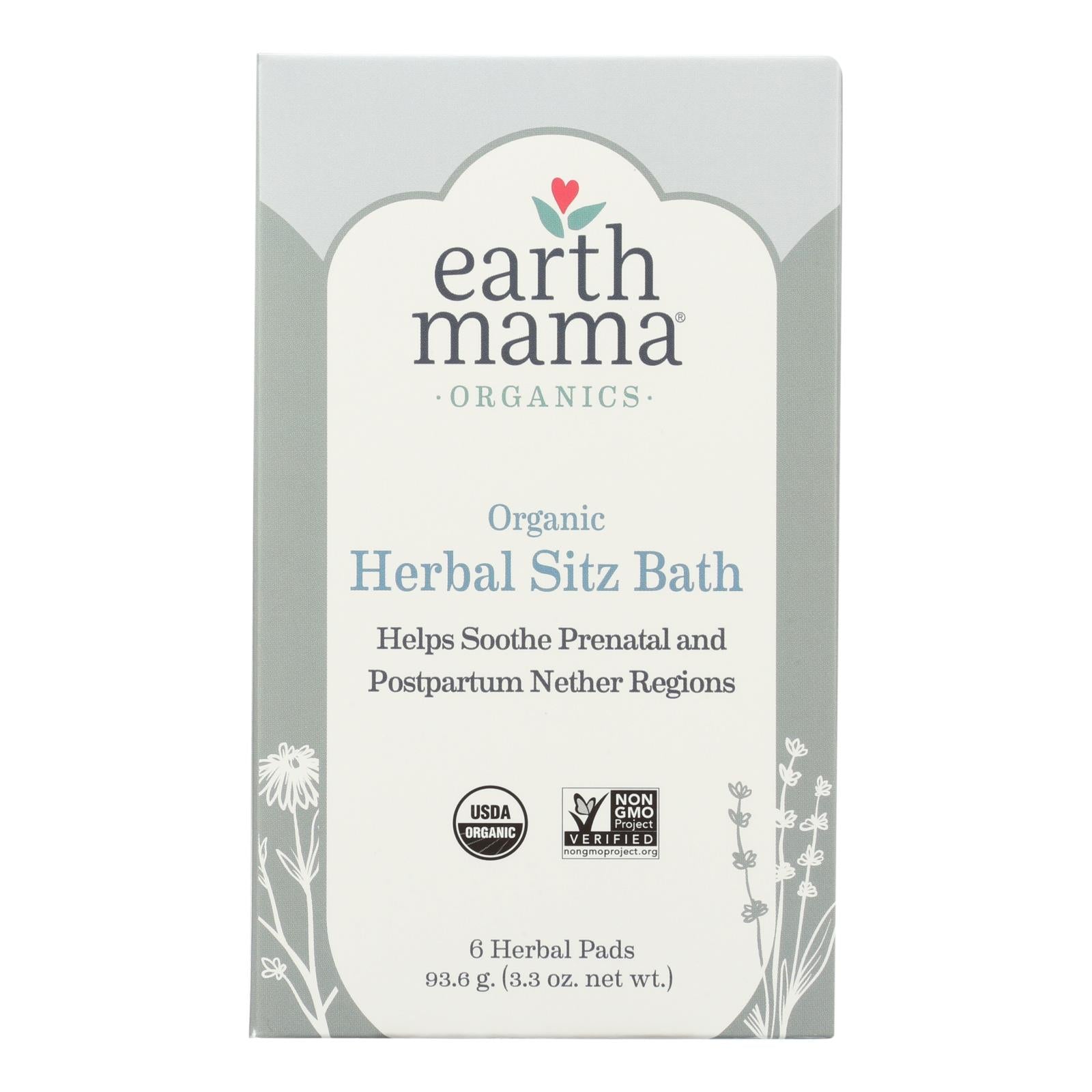 Earth Mama, Earth Mama - Organic Tea - Herbal Sitz Bath - 6 Count