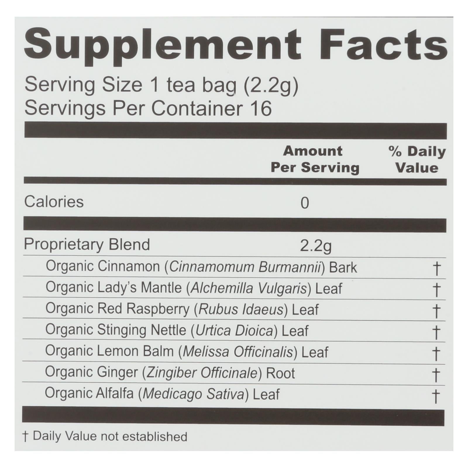 Earth Mama, Earth Mama - Organic Tea - Periodic - 16 Count