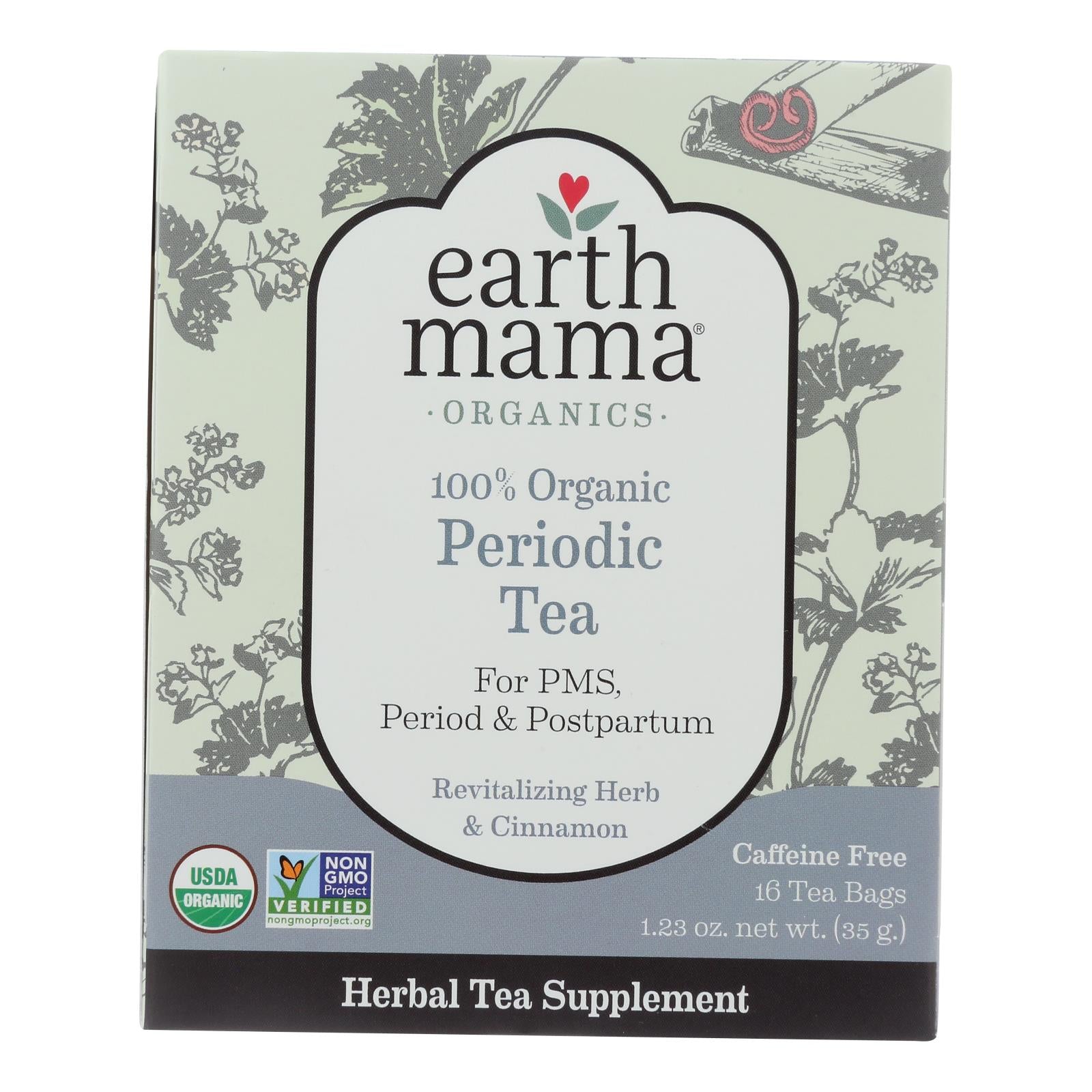 Earth Mama, Earth Mama - Organic Tea - Periodic - 16 Count