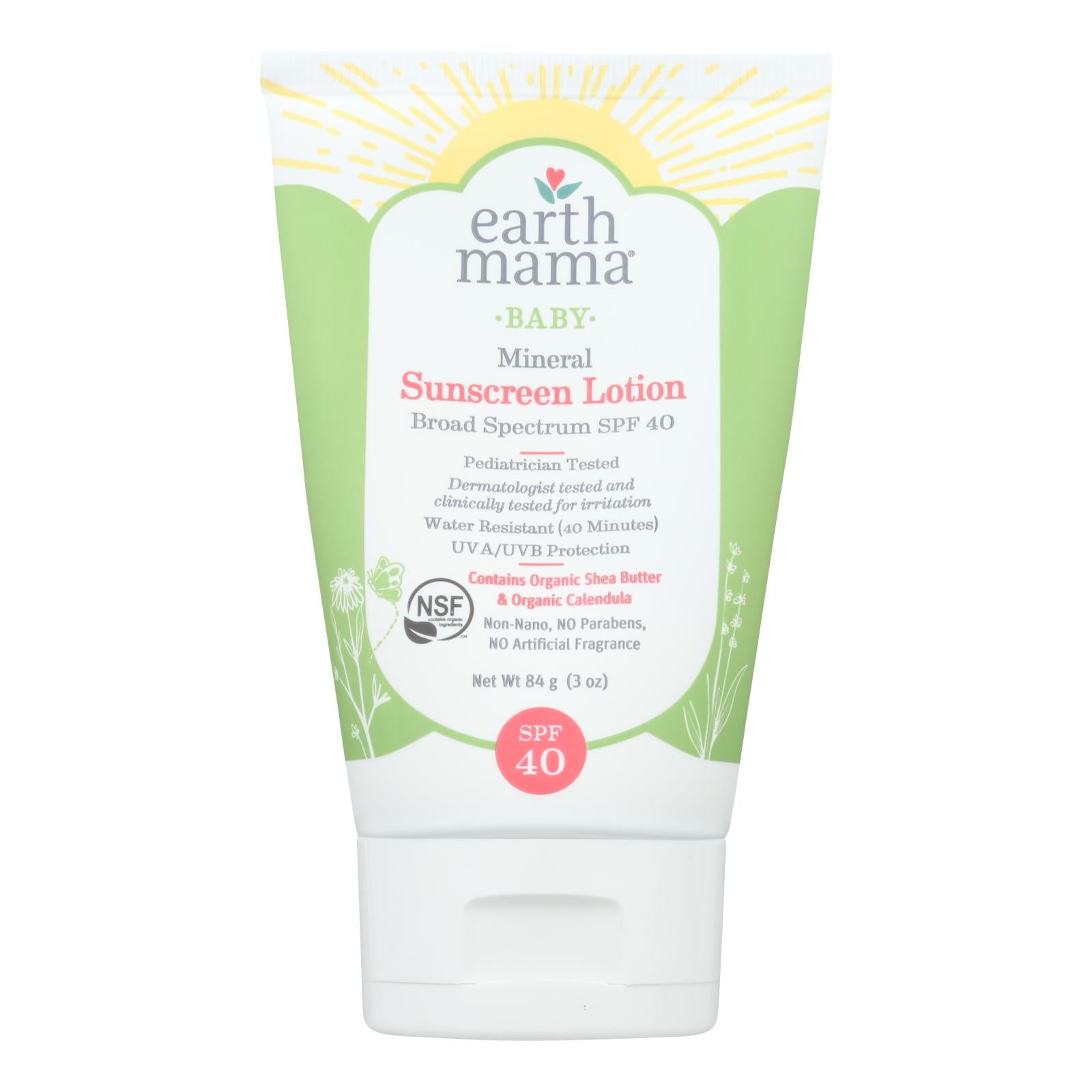 Earth Mama, Earth Mama - Snscrn Lot Baby Spf 40 - 1 Each - 3 OZ