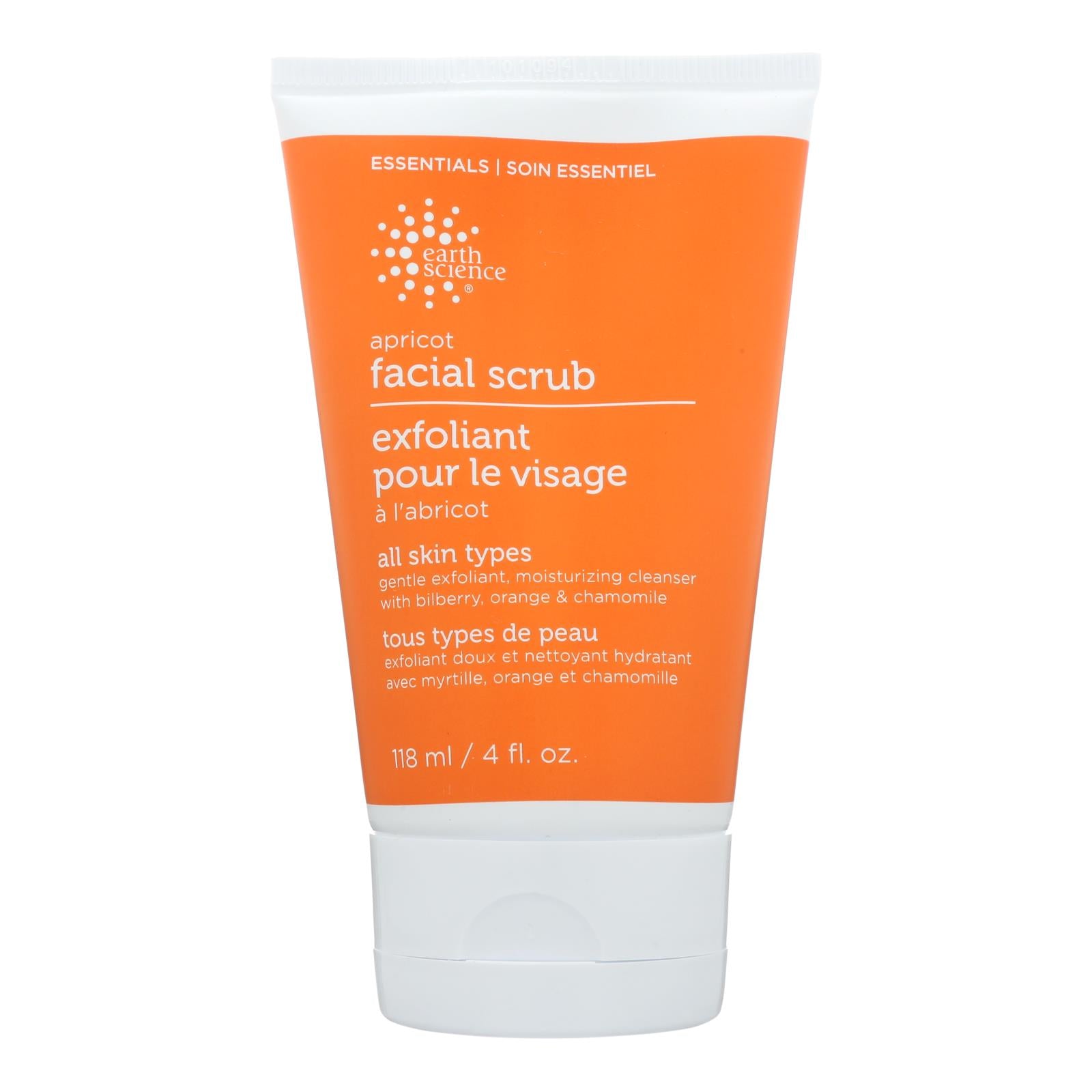 Earth Science, Earth Science Facial Scrub Apricot Gentle - 4 fl oz