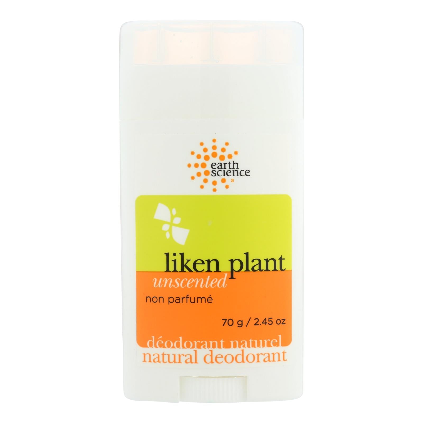 Earth Science, Earth Science Liken Plant Natural Deodorant Unscented - 2.5 oz