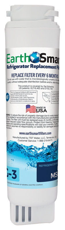 TST WATER LLC, EarthSmart G-3 Refrigerator Replacement Filter For GE MSWF