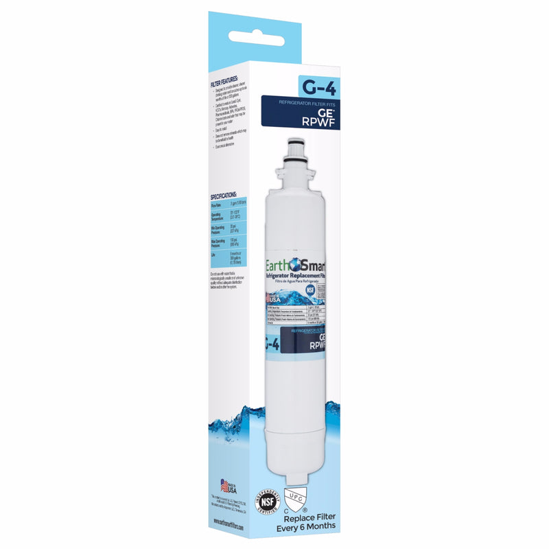 TST WATER LLC, EarthSmart G-4 Refrigerator Replacement Filter For GE RPWF