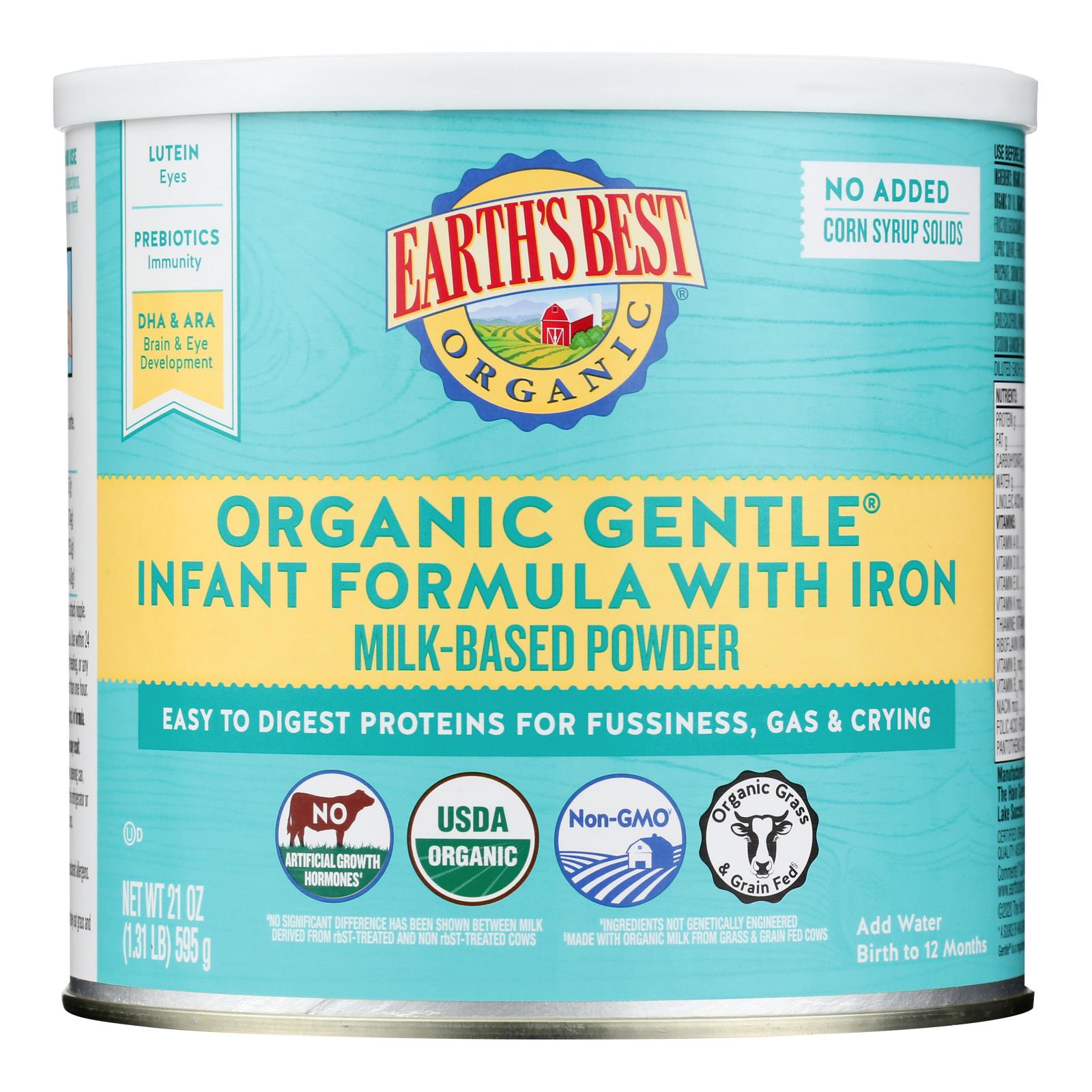 Earth'S Best, Earth's Best - Infnt Form Gentl Iron - Case of 4-21 OZ (Pack of 4)