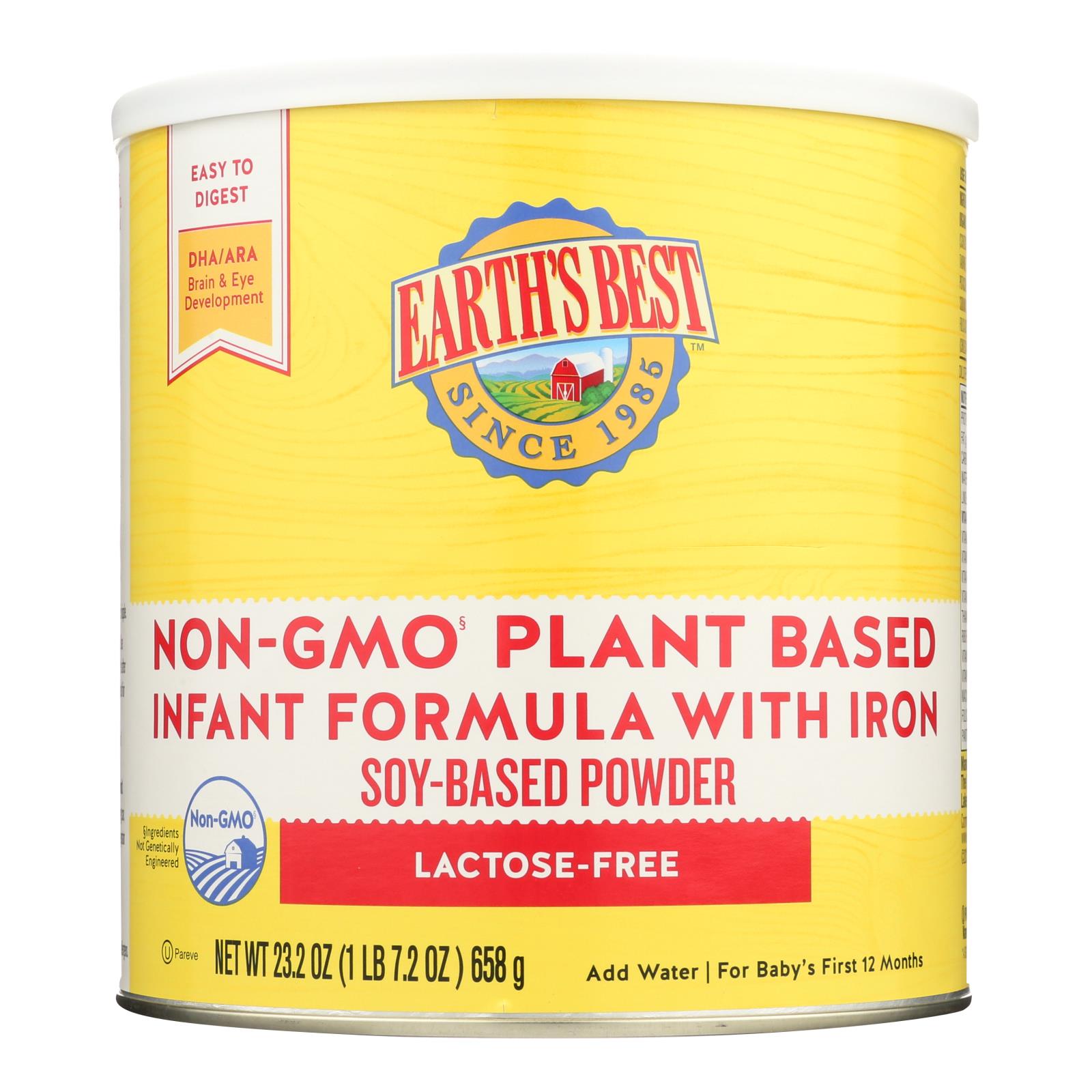 Earth'S Best, Earth's Best - Inft Form Soy W/iron - Case of 4-21 OZ (Pack of 4)