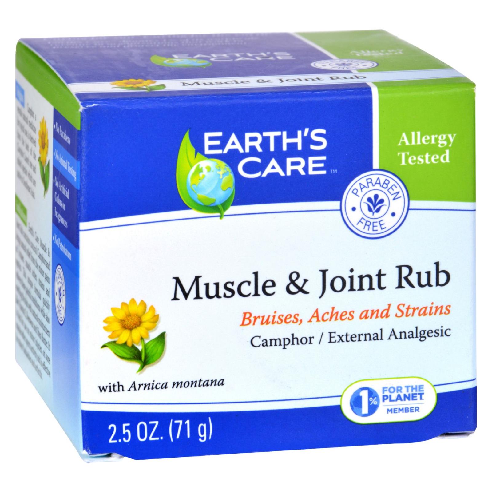 Earth'S Care, Earths Care Muscle and Joint Rub - 2.5 oz