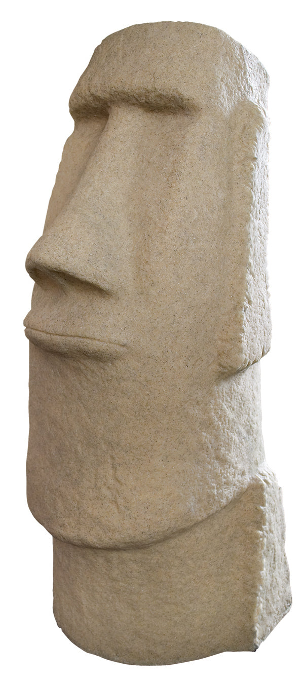 EMSCO GROUP, Easter Island Head Statue – Natural Sandstone Appearance – 28" Height