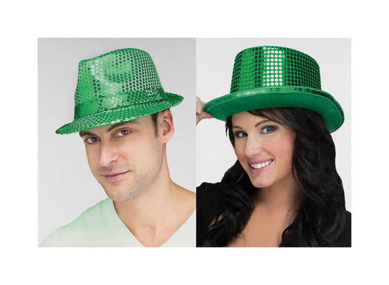 FUN WORLD, Easter Unlimited St. Patricks Day St Pats Sequin Hat Polyester (Pack of 8)