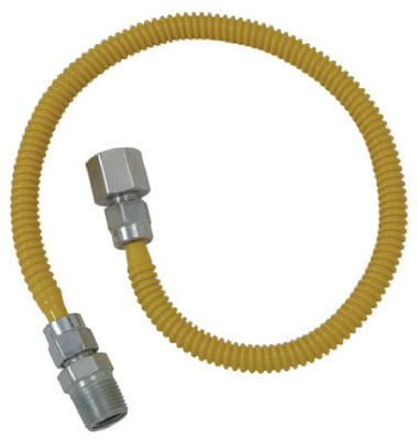 RELIANCE WORLWIDE CORPORATION, Eastman 1/4 in. FIP X 3/8 in. D MIP 60 in. Stainless Steel Gas Connector