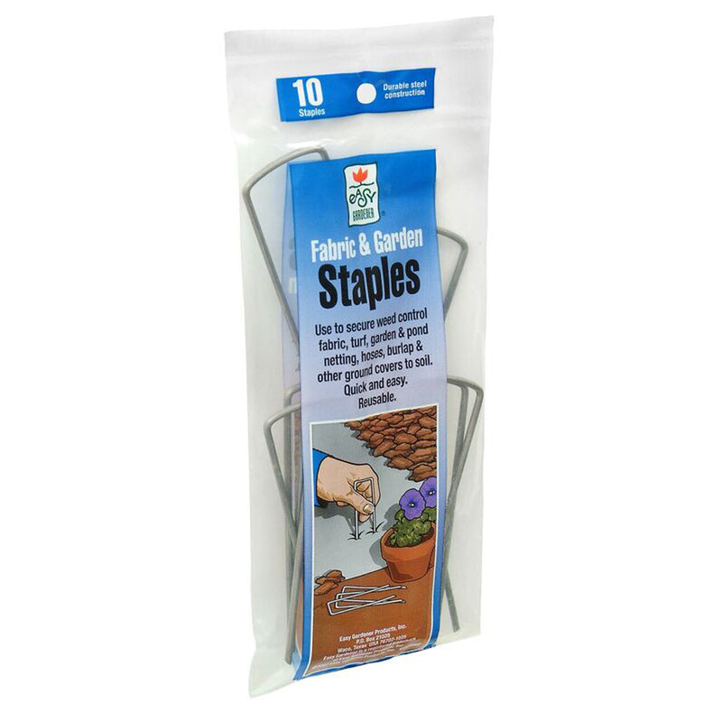 EASY GARDENER, Easy Gardener 1 in. W X 4 in. L Steel Fabric and Garden Staples 10 pk