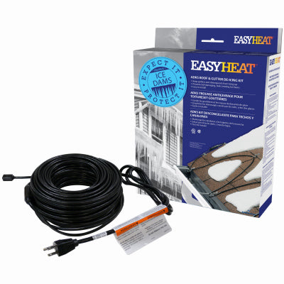 EASY HEAT INC, Easy Heat ADKS 120V 500W De-Icing Cable 100 L ft. for Roof & Gutter