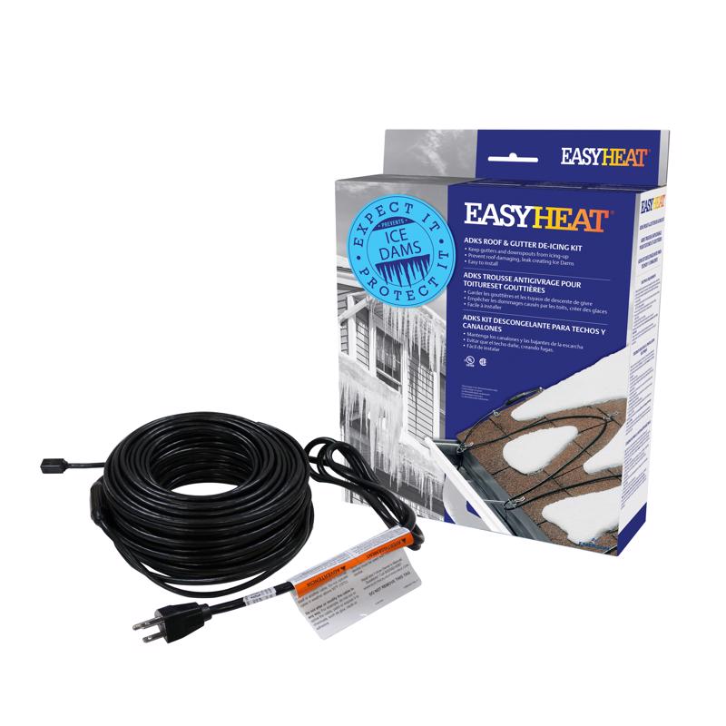 EASY HEAT INC, Easy Heat ADKS 120V 500W De-Icing Cable 100 L ft. for Roof & Gutter