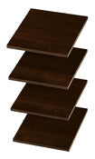 THE STOW COMPANY-HOLLAND INC, Easy Track 12 in. W X 14 in. D Truffle Wood Shelf