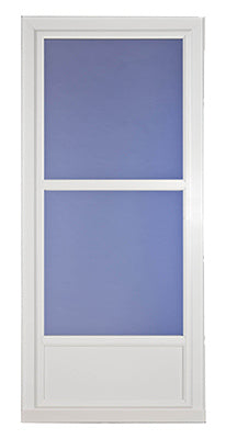 Larson Mfg Co, Easy Vent Selection Storm Door, Mid-View Glass, White, 36 x 81-In.