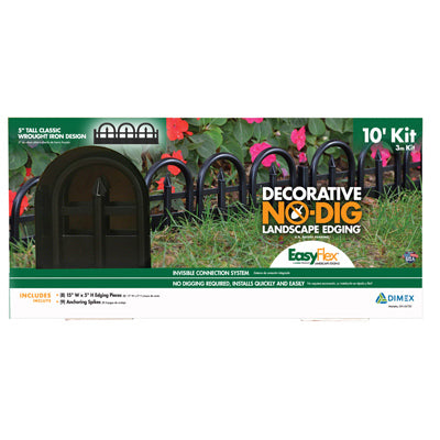 DIMEX LLC, EasyFlex 10 ft. L Plastic Black Landscape Edging Kit