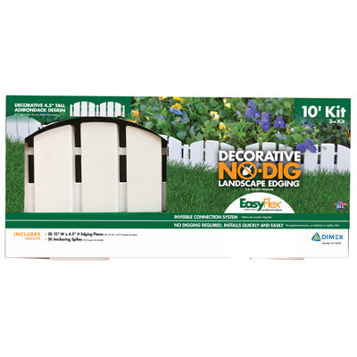 DIMEX LLC, EasyFlex 10 ft. L Plastic White Landscape Edging Kit