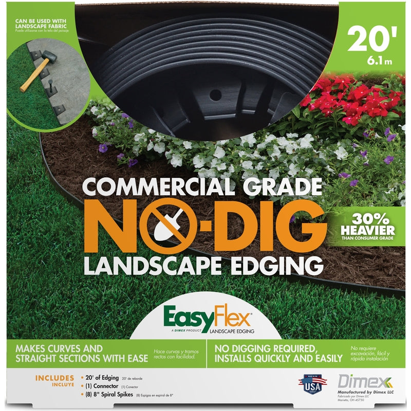 DIMEX LLC, EasyFlex 20 ft. L Plastic Black Landscape Edging Kit