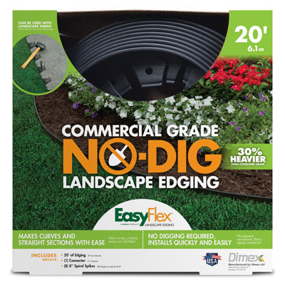 DIMEX LLC, EasyFlex 20 ft. L Plastic Black Landscape Edging Kit