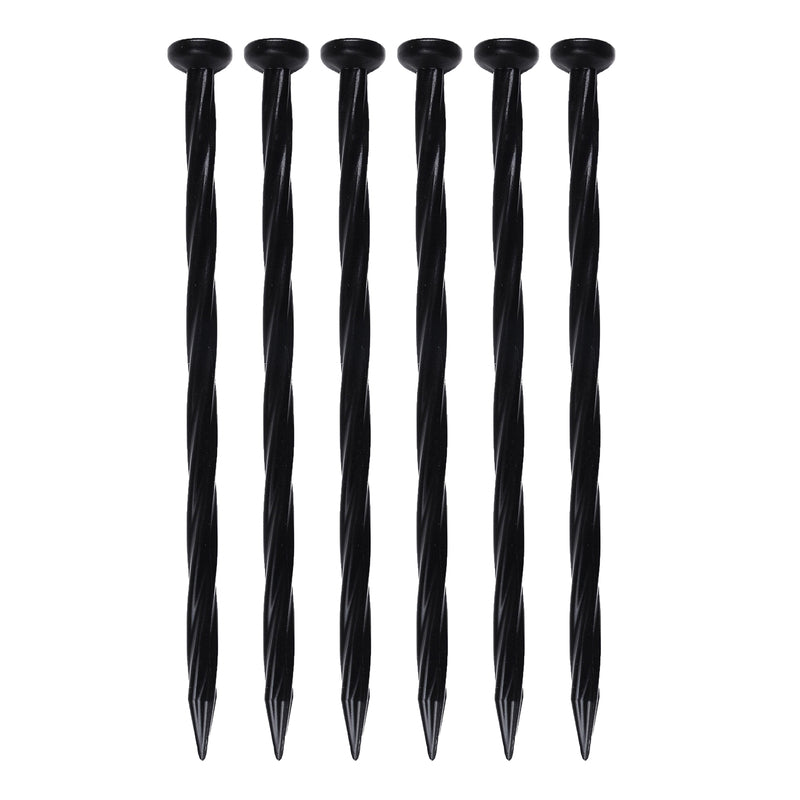 DIMEX LLC, EasyFlex 8 in. L X 0.5 in. H Plastic Black Anchoring Spike (Pack of 18)