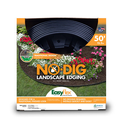 DIMEX LLC, EasyFlex Plastic Black Landscape Edging Kit