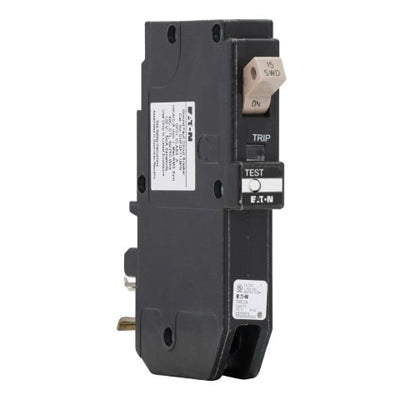 EATON CORPORATION, Eaton 15 amps Ground Fault Single Pole Circuit Breaker