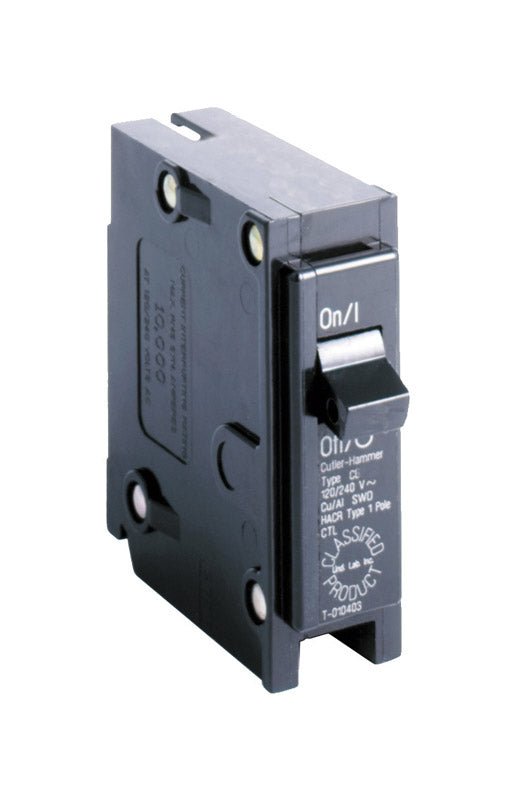 EATON CORPORATION, Eaton Cutler-Hammer 15 amps Plug In Single Pole Circuit Breaker